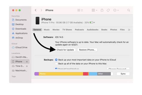 How To Update Your Iphone Using Finder Step By Step Guide