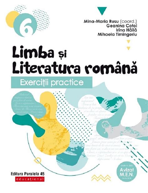 Exercitii Practice De Limba Si Literatura Romana Clasa 6 Mina Maria