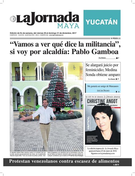 La Jornada Maya · Viernes 29 De Diciembre De 2017 By La Jornada Maya
