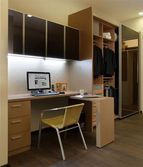 Study Table With Wall Cabinet And Wardrobe Our Showroom In 2019 Study