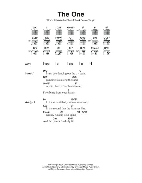 Elton John Guitar Chords
