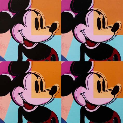 Andy Warhol Mickey Mouse 1986 Mutualart