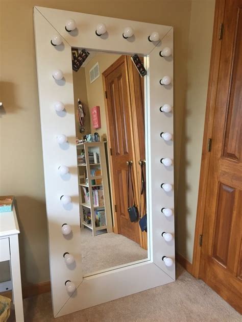 Ikea Hack A Full Length Dressing Mirror With Lights Ikea Hackers