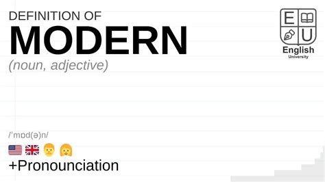 Modern Meaning Definition And Pronunciation What Is Modern How To