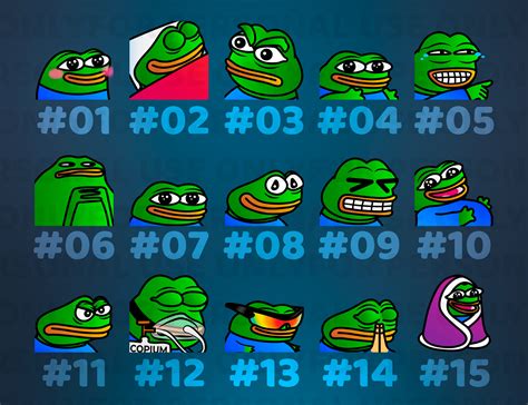60 X Pepe The Frog Emotes Emotes Sub Badges Twitch Etsy Australia