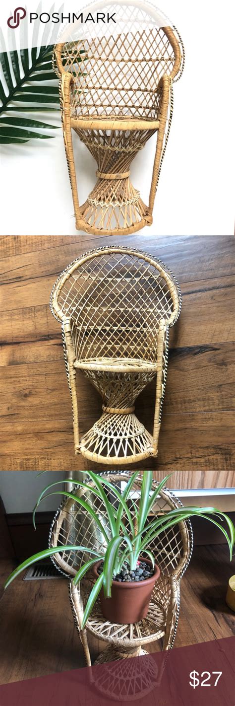 Shop for hanging wicker chairs in patio chairs & seating. Vintage Peacock Wicker Chair - Plant Holder Decor | Wicker ...
