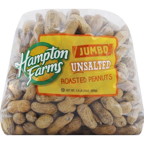 Hampton Farms Peanuts Unsalted Jumbo Roasted 15 Lb Instacart