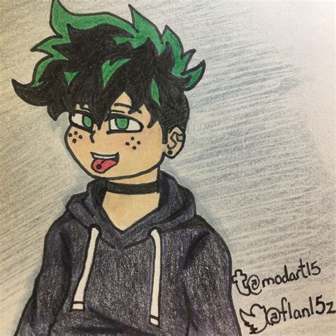 Drawing Is My Thing — My Attempt For An Emo Deku