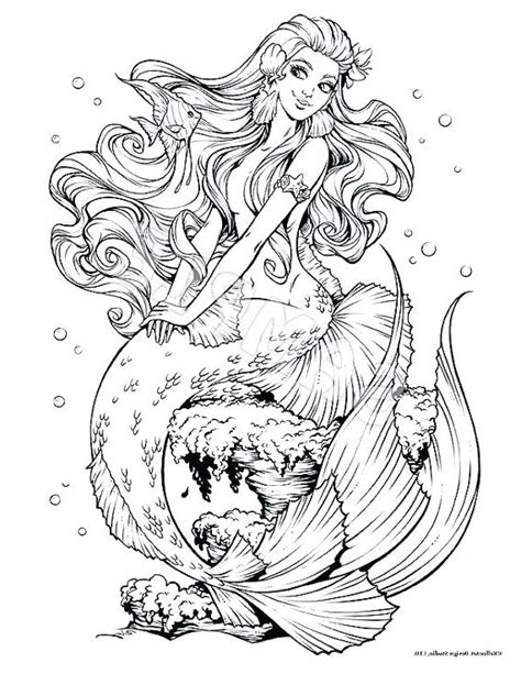 Sirenas Para Colorear 🥇 ¡dibujos Para Imprimir Y Pintar