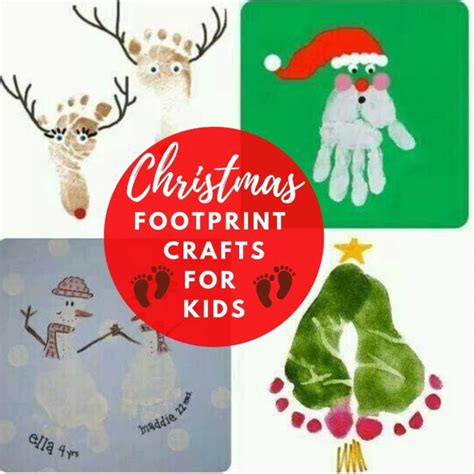 50 Diy Christmas Footprint Crafts For Kids That Are Too Stinkin Cute