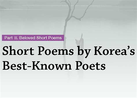Famous Korean Poems About Love