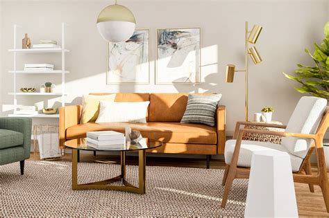 Lounge chair and office chairs in stock. Modern Living Room Design - 5 Ways to Try a Mid-Century Style