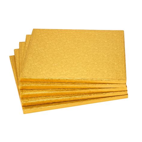 12 Square Gold Foil Cake Board Decopac