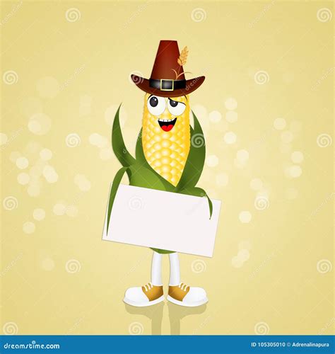 Funny Corn Cartoon Stock Illustration Illustration Of Food 105305010