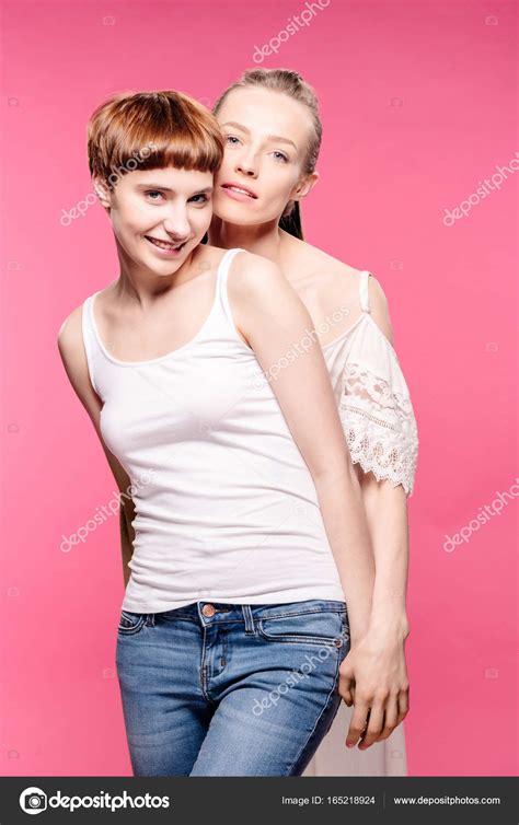 Lesbian Couple Holding Hands Stock Photo By Dimabaranow