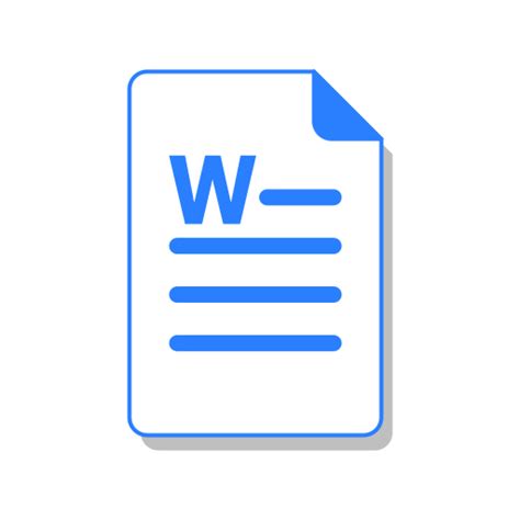 Doc File Ms Office Word Icon Free Download