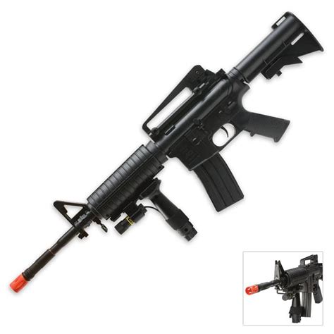 New 320 Fps Spring Airsoft M4a1 Carbine Rifle Laser