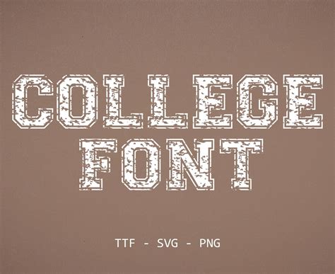 Varsity Font Distressed Font Grunge Font Distressed Varsity Monogram