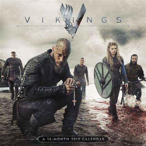 The series tells the saga of ragnar's band of viking brothers and his family as he rises to become king of the viking tribes. Vikings TV Series 16 Month 2019 Photo Images Wall Calendar NEW SEALED | Starbase Atlanta