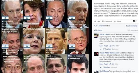 Ted Nugent Posts Anti Semitic Image Slamming Supporters Of Gun Control