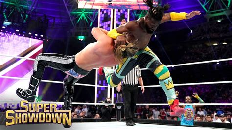 Kofi Kingston Destroys Dolph Ziggler With An Sos Wwe Super Showdown
