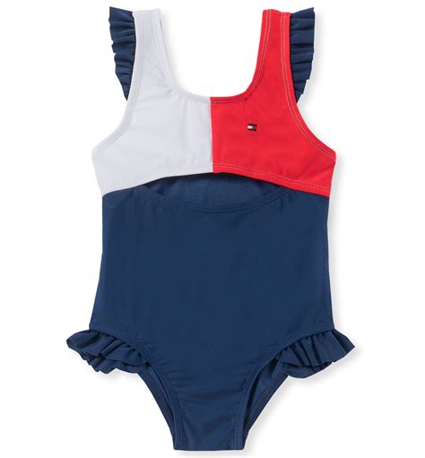 Tommy Hilfiger Girls 1 Piece Swimsuit Beachwear Central