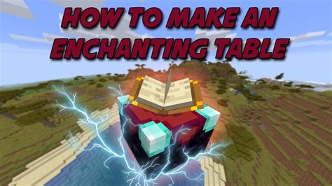 Minecraft How To Make An Enchanting Table And Level 30 Enchant Youtube