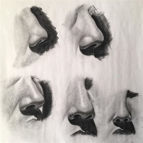 How To Draw A Realistic Nose From The Side