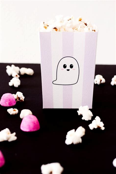 Un Bonbon Ou Un Sort Non à Halloween à Imprimer - Déco Halloween : Boîtes à pop-corn et sachets pour bonbons à imprimer
