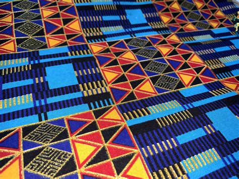 Metallic Africa Fabric By The Yard Kente Print Ankara Etsy African