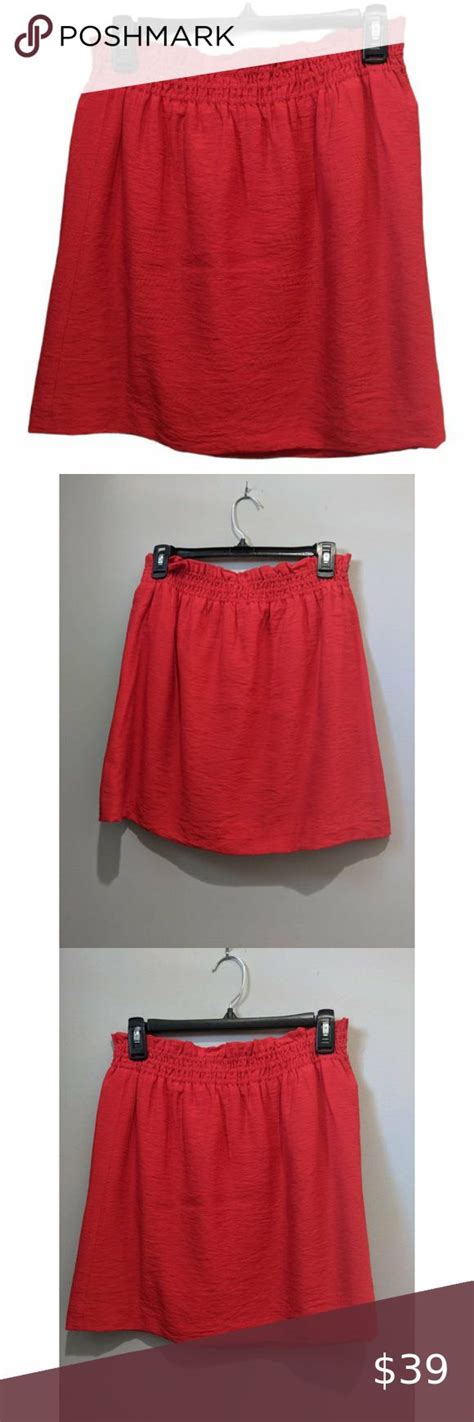 j crew nwt perfect little red mini skirt sz 6 red mini skirt mini skirts clothes design