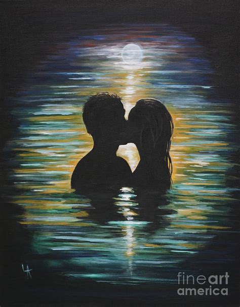 Maybe you would like to learn more about one of these? Romantic Swim Painting by Leslie Allen