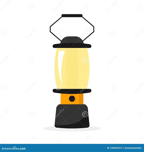 Camping Lantern Icon Stock Vector Illustration Of Campfire 120565913