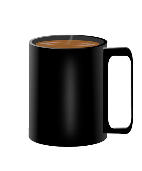 Black Coffee Mug Transparent Png All Png All