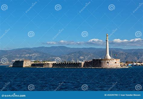 Sea Strait Messina Calabria Sicily Italy Stock Photo Image Of