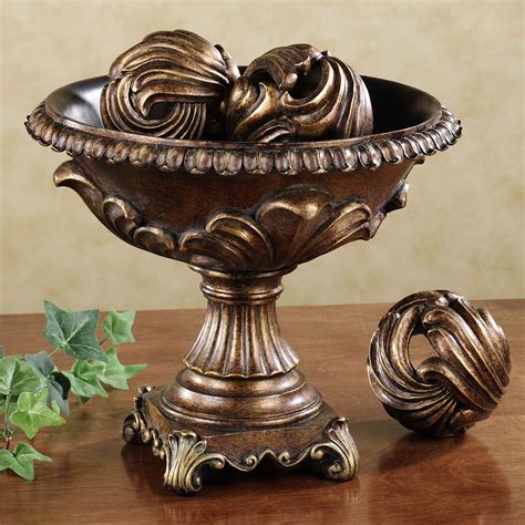 Jeneva Acanthus Centerpiece Bowl Centerpiece Bowl Tuscan Decorating