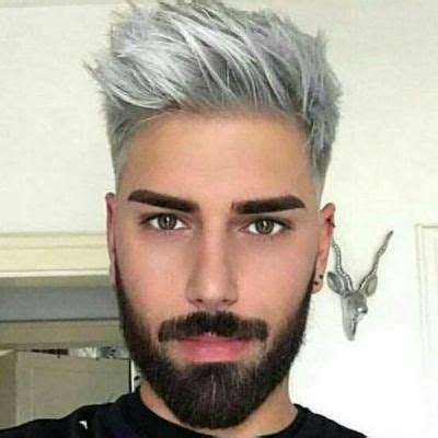 Look cool with this modern platinum hairstyle for males. Hair Gel Cream Temporary Color Hair Wax Pomade Mud Product ...