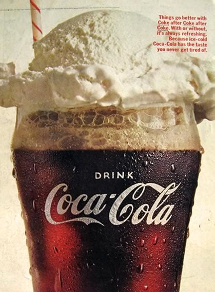 Coca Cola Ad Coke Float Vintage Coca Cola Ads