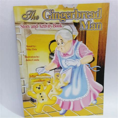 The Gingerbread Man Bedtime Stories And Activity Book Read And Color Shopee Philippines