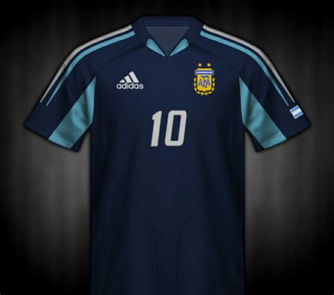 Argentina Away Shirt For Copa America 2004 Sports Jersey Shirts Tops