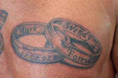 Interlocking Wedding Rings Tattoo Ittcku