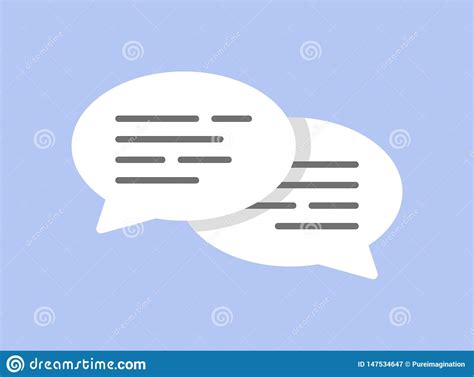 Message Bubbles Chat, Online Chatting Stock Vector - Illustration of ...