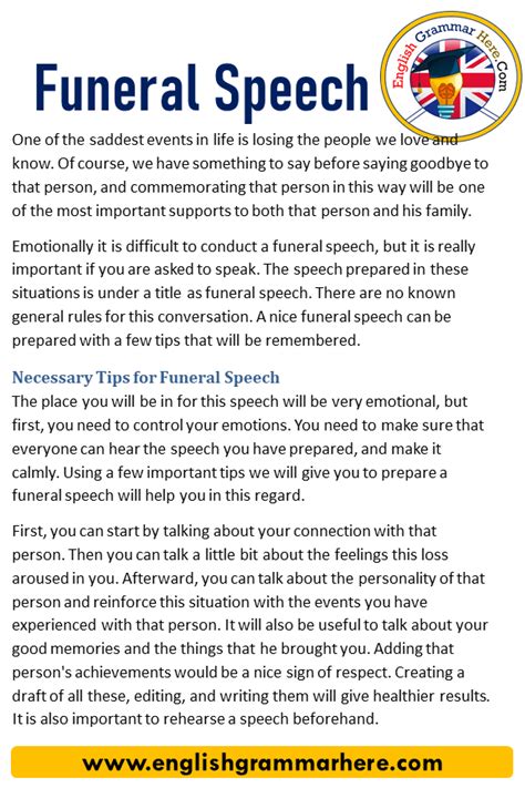 What Is Funeral Speech Funeral Speech Examples And Definition