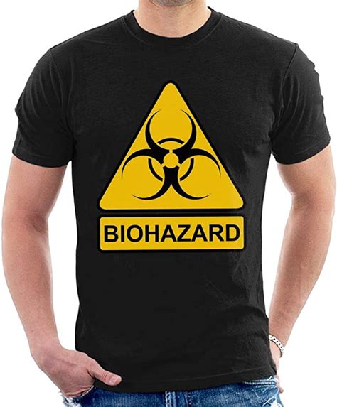 Biohazard Classic Logo Mens T Shirt Uk Clothing
