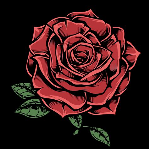 Ravishing Red Rose Svg Cut File For Romantic Cards