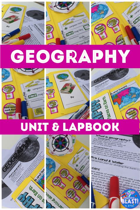 Geography Map Skills Unit Lapbook Print And Digital Distance Learning