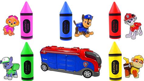 Mejores Videos Para Niños Aprendiendo Colores Paw Patrol Crayons And