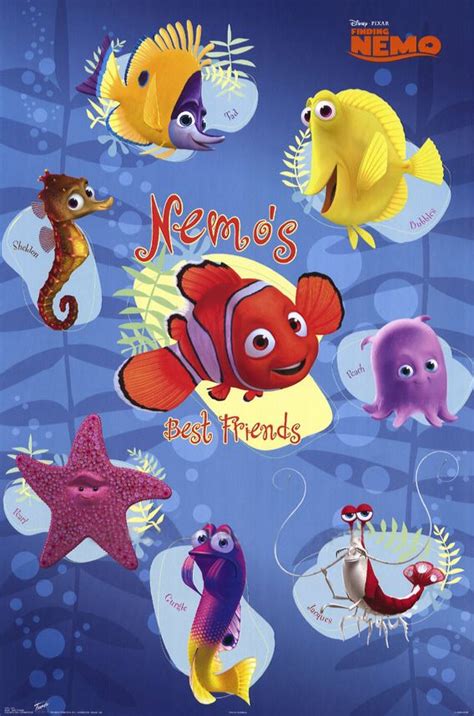 Nemo And Friends Disney Finding Nemo Finding Nemo Characters