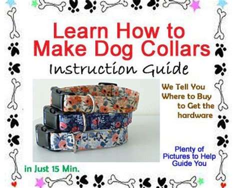 Dog Collar Instructions Diy Dog Collar Instant Download