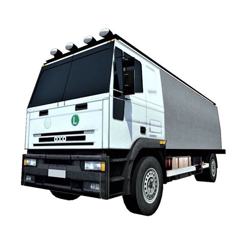 3d Asset Cargo Truck Cgtrader